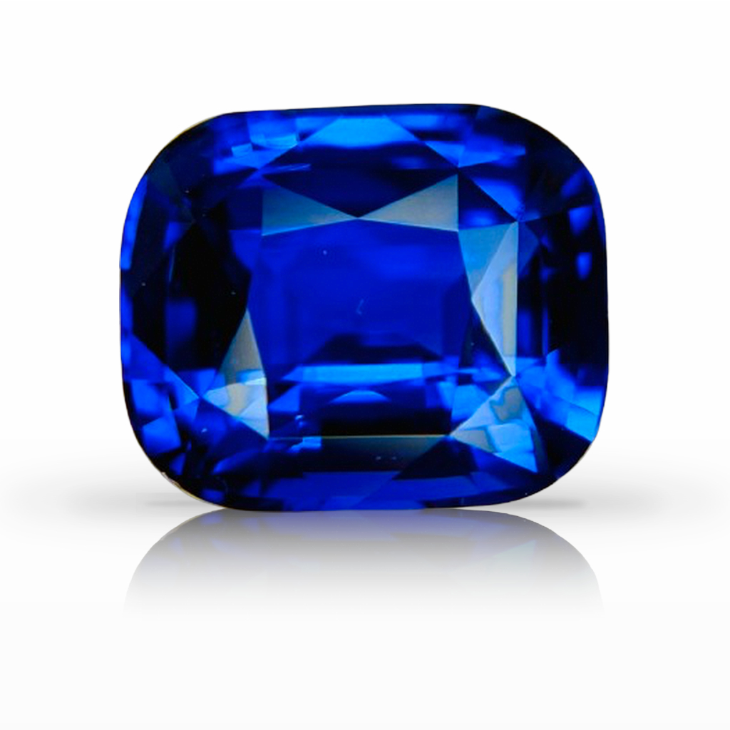 4.28ct Sapphire, Cushion, Blue gemstone, 9.8 x 8.2MM, item #7354