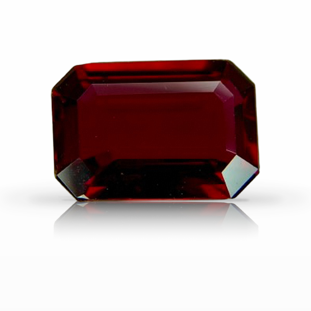 1.84ct Ruby, Emerald Cut, Red, Mozambique gemstone, 8.9 x 6.2MM, item #7363