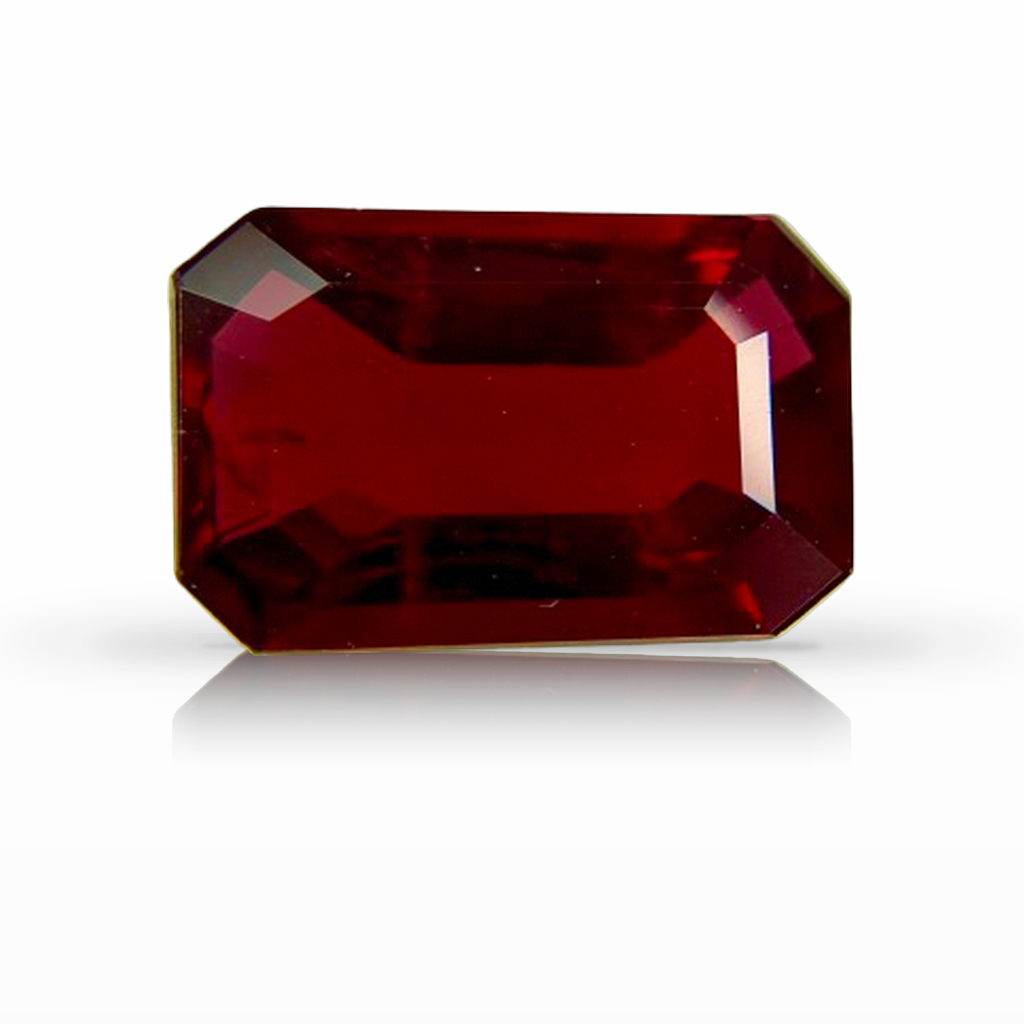 1.74ct Ruby, Emerald Cut, Red, Mozambique gemstone, 9.8 x 6.1MM, item #7364