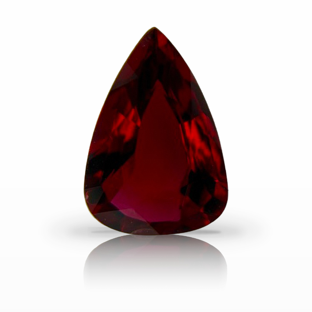 1.67ct Ruby, Pear Shape, Red, Mozambique gemstone, 9.8 x 6.9MM, item #7369