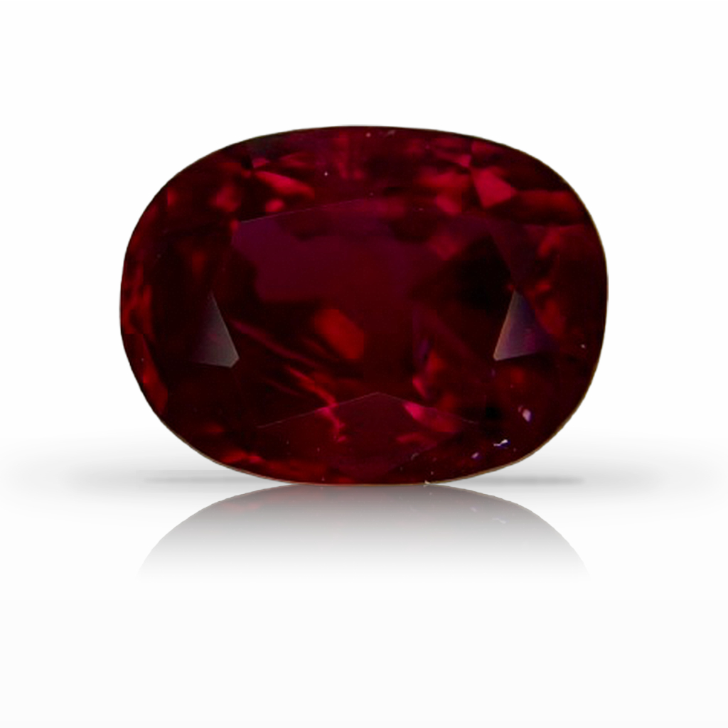 4.80ct Ruby, Cushion, Red, Thailand gemstone, 10.8 x 8.1MM, item #7382