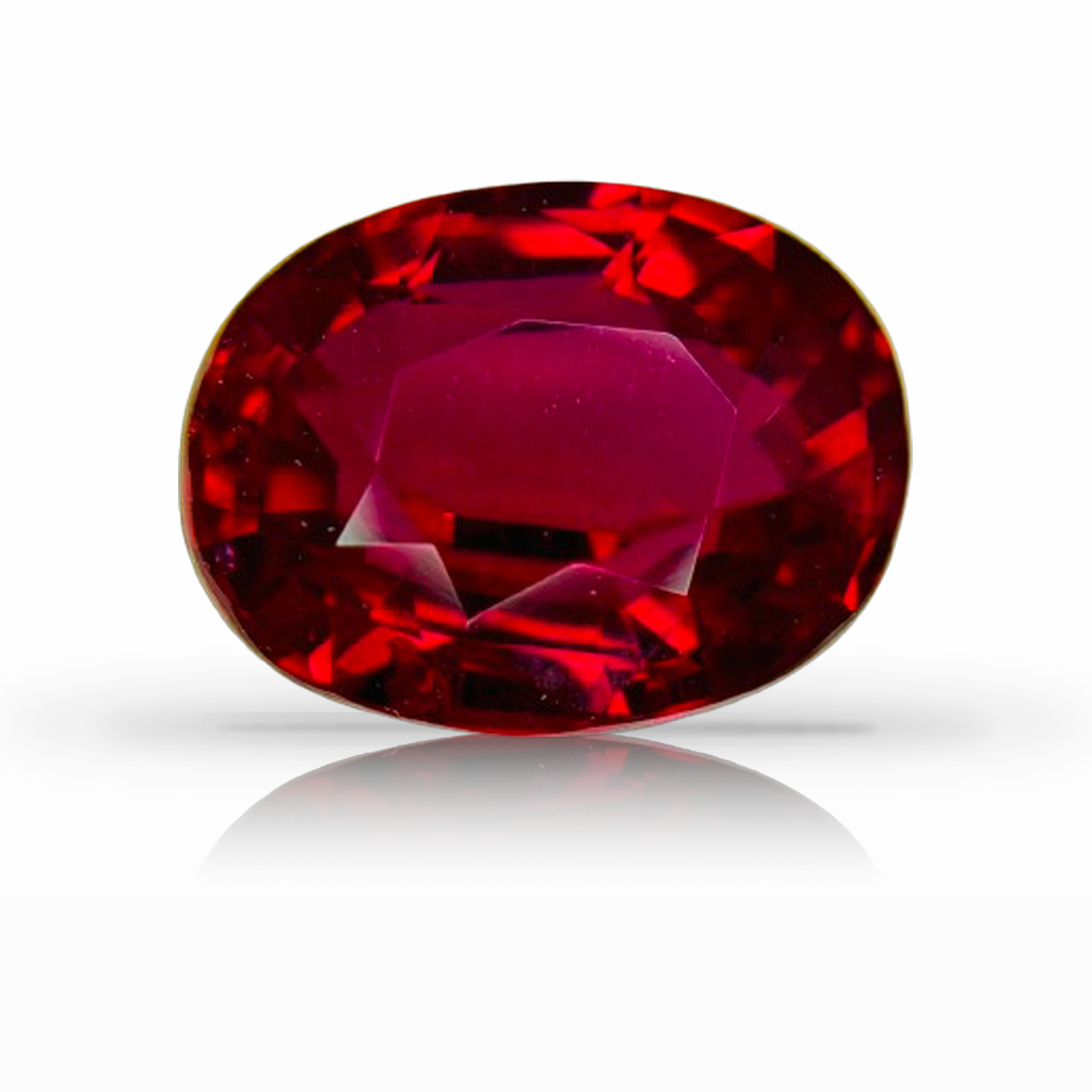 4.03ct Ruby, Oval, Red, Mozambique gemstone, 10.6 x 8.2MM, item #7392