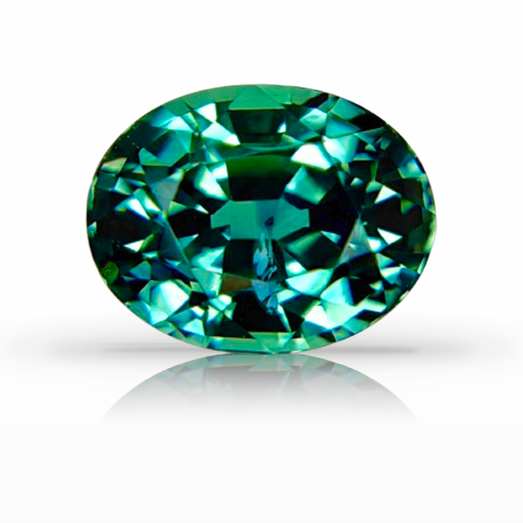 2.23ct Sapphire, Oval, Green, Montana gemstone, 7.9 x 6.1MM, item #7399