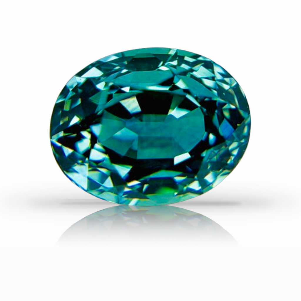 2.17ct Sapphire, Oval, Green, Montana gemstone, 7.7 x 6.1MM, item #7400