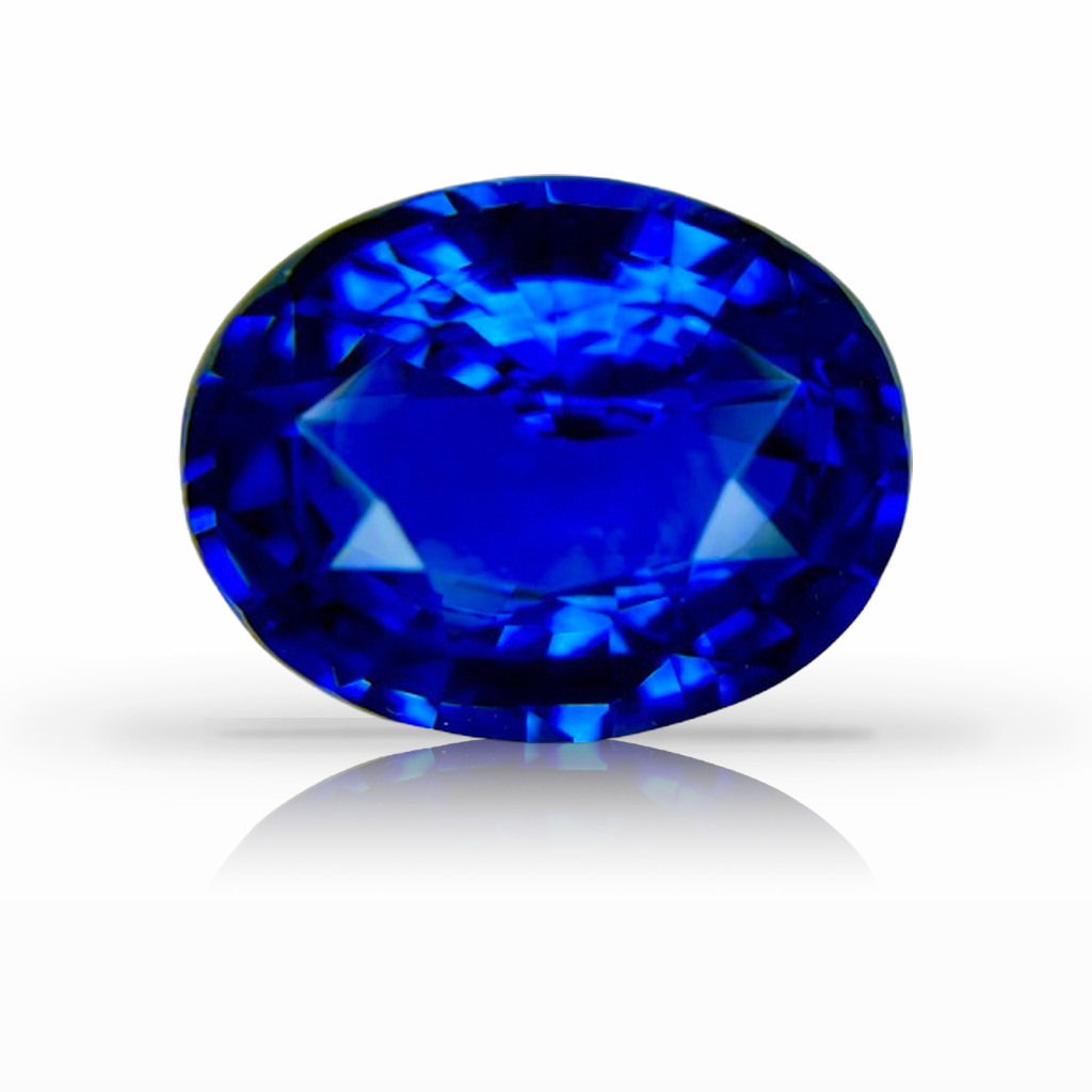 6.20ct Sapphire, Oval, Blue gemstone, 12.6 x 10MM, item #7406