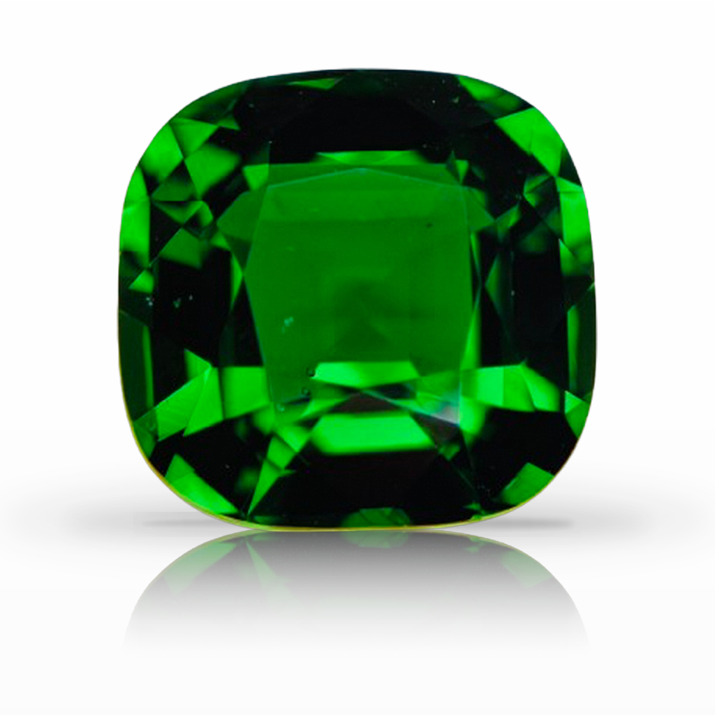 5.43ct Tsavorite, Cushion, Green gemstone, 11.1 x 10.9MM, item #7412