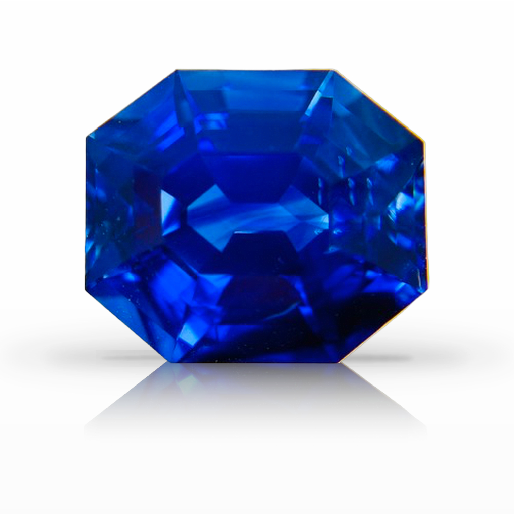 12.27ct Sapphire, Emerald Cut, Blue, No Heat gemstone, 13.5 x 11.7MM, item #7415