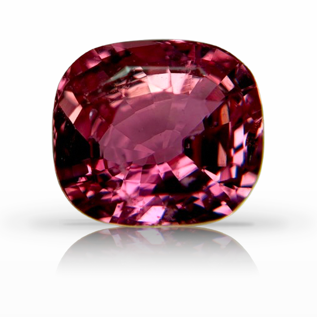 4.18ct Padparadscha, Cushion, Peach gemstone, 9.5 x 8.5MM, item #7422