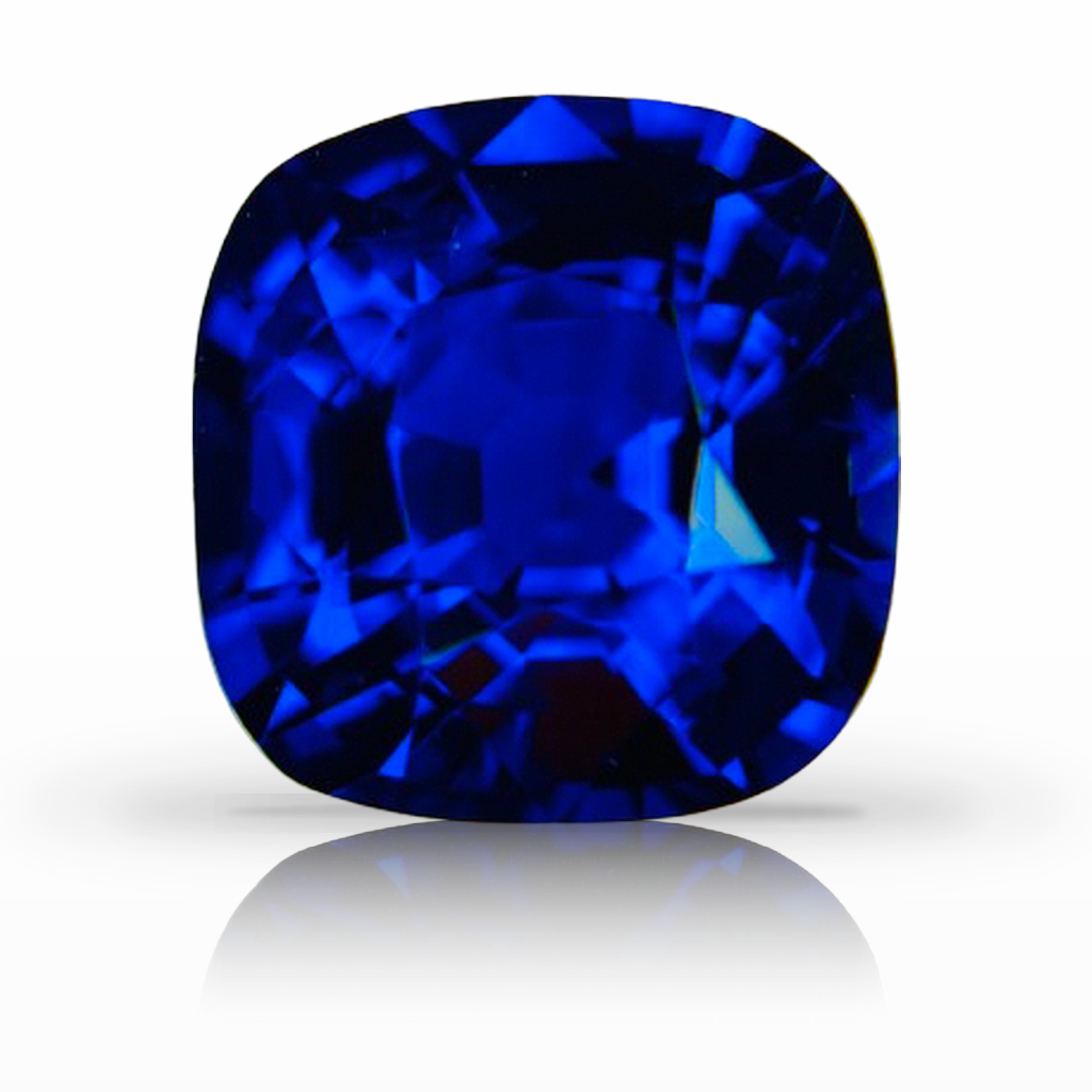 4.05ct Sapphire, Cushion, Blue gemstone, 9.1 x 8.8MM, item #7436