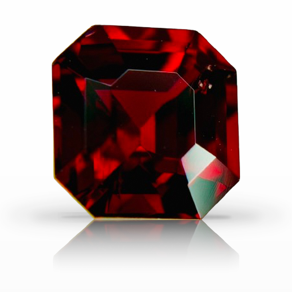 2.02ct Ruby, Asscher, Red, Mozambique gemstone, 6.9 x 6.6MM, item #7443
