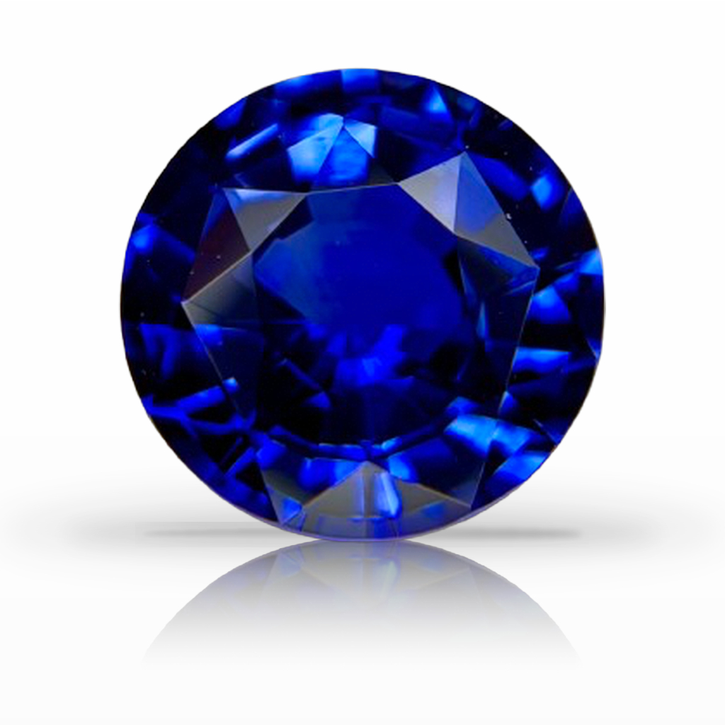 2.42ct Sapphire, Round, Blue, 8MM gemstone, 8MM, item #7449