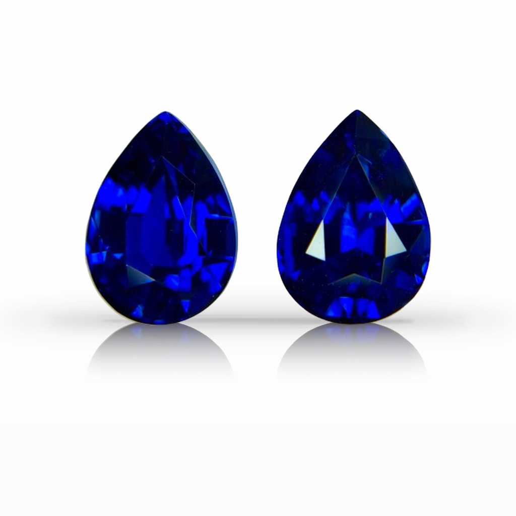 8.03ct Sapphire, Pear Shape, Blue, Pair gemstone, 11.2 x 7.9MM, item #7466