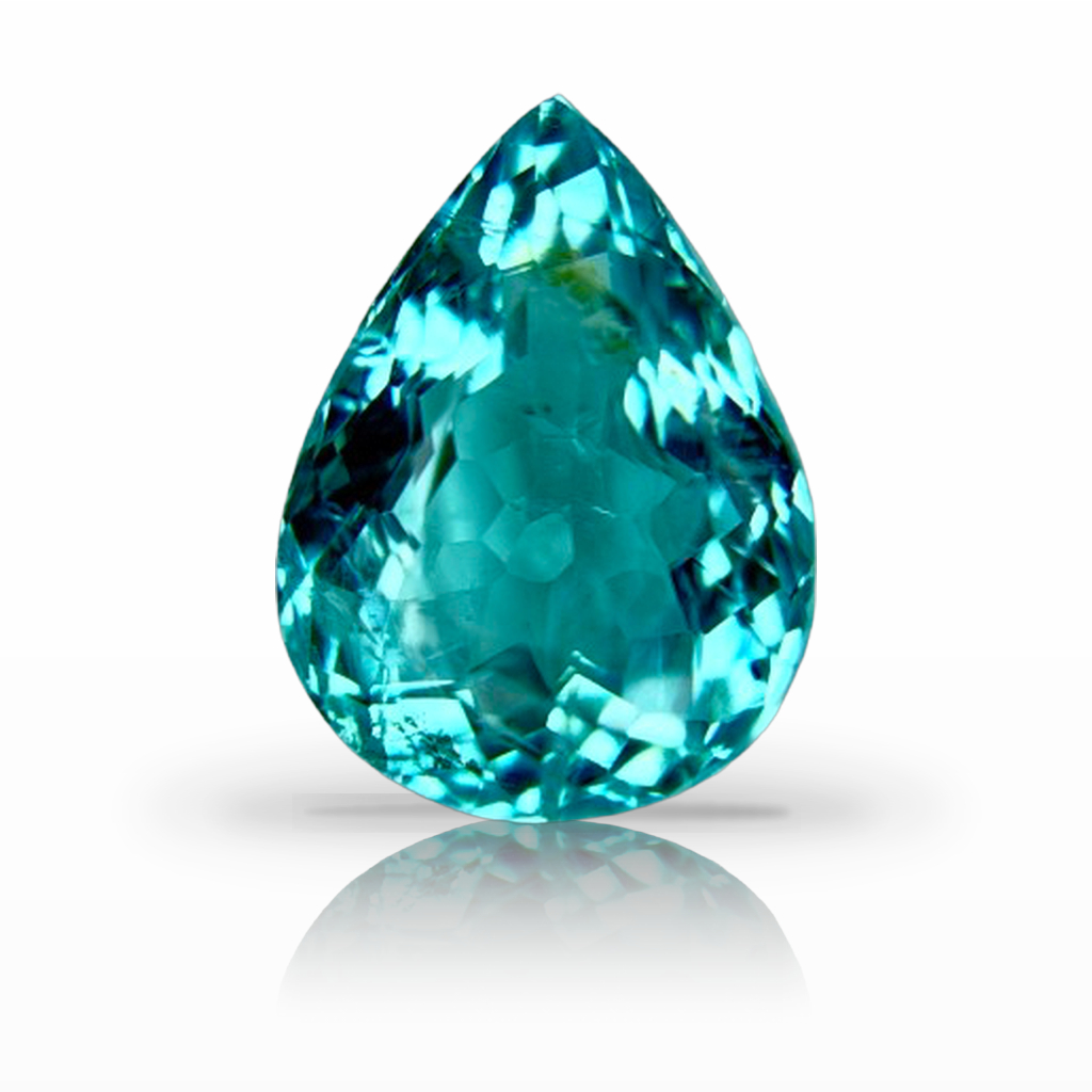 2.11ct Tourmaline-Paraíba, Pear Shape, Blue gemstone, 9.4 x 7.1MM, item #7471