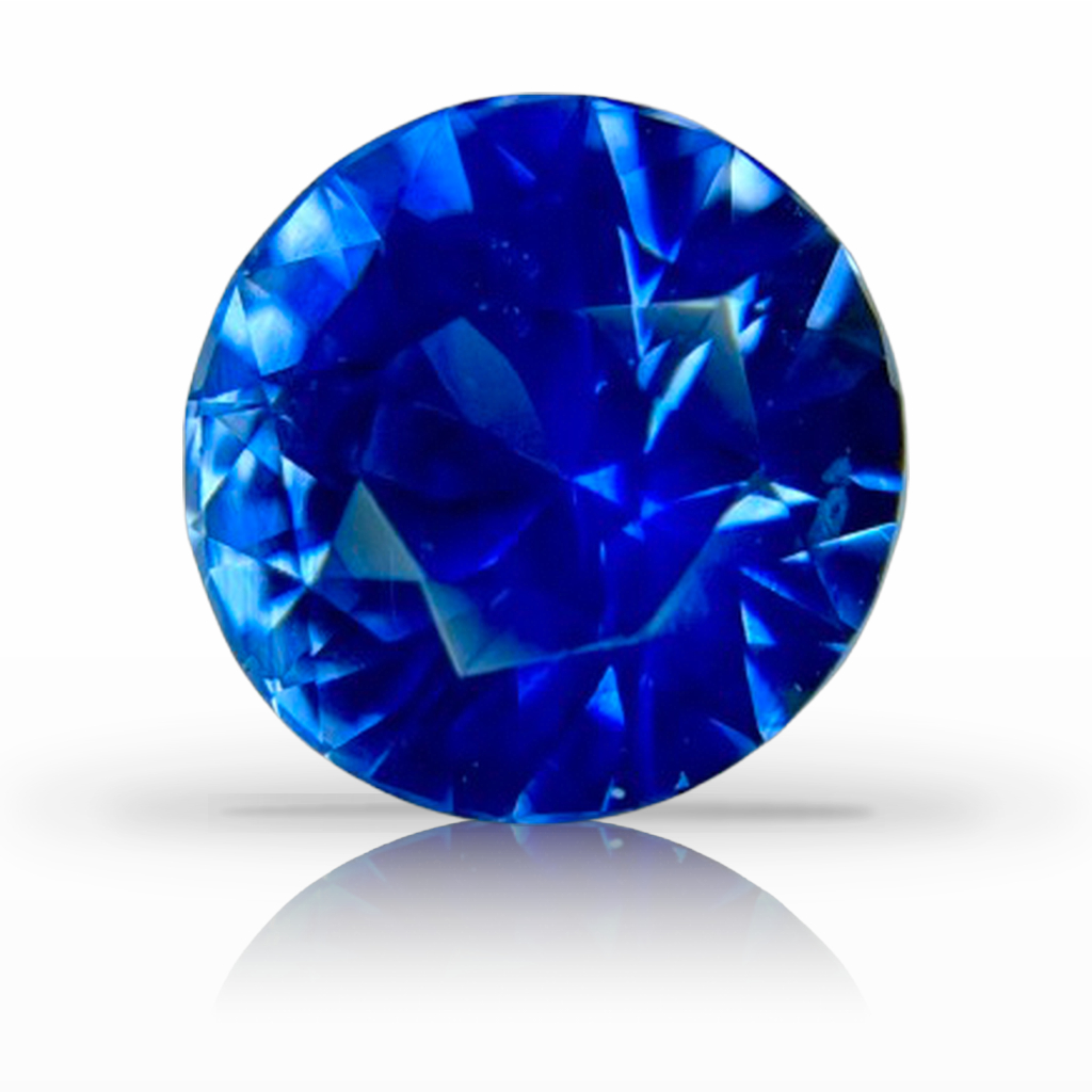 2.58ct Sapphire, Round, Blue, 7.9MM gemstone, 7.9MM, item #7477