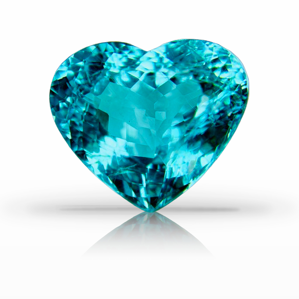 12.48ct Tourmaline-Paraíba, Heart Shape, Blue, Mozambique gemstone, 16.4 x 14.1MM, item #7478