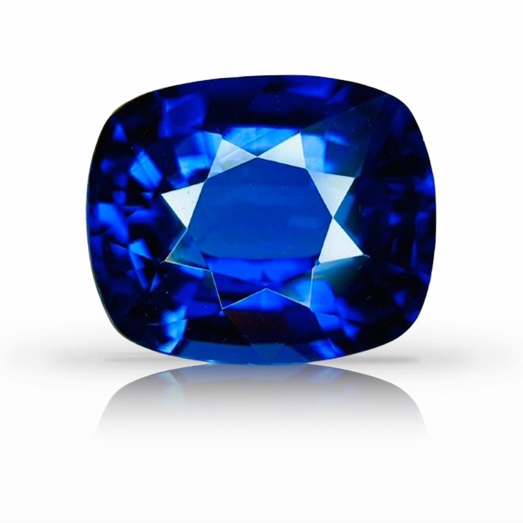 3.42ct Sapphire, Cushion, Blue gemstone, 9.6 x 7.9MM, item #7486