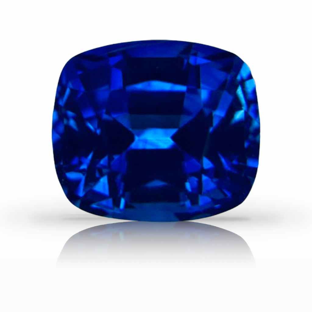 3.34ct Sapphire, Cushion, Blue, Ceylon, No Heat gemstone, 8.6 x 7.5MM, item #7495