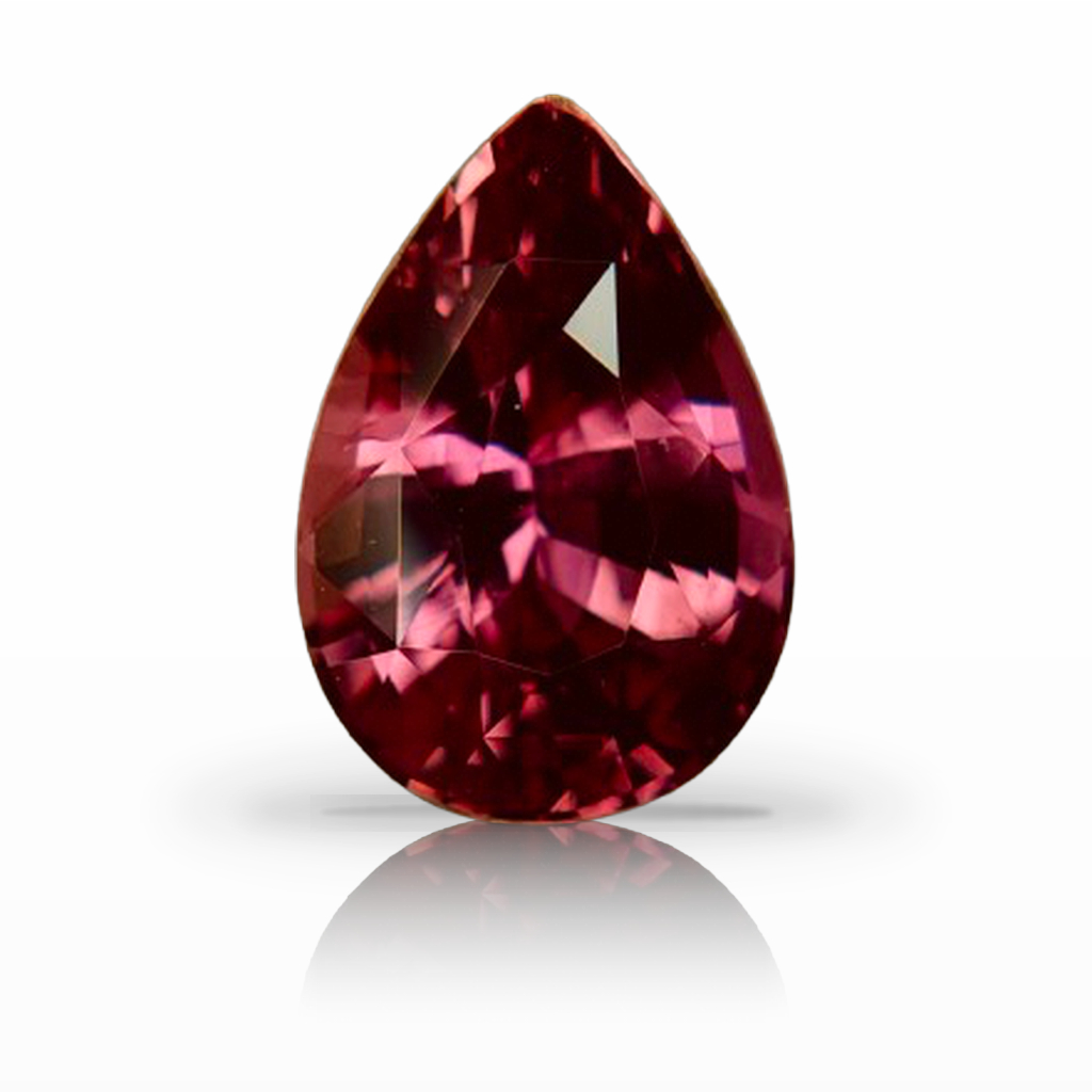 2.57ct Padparadscha, Pear Shape, Peach gemstone, 9.8 x 6.8MM, item #7496