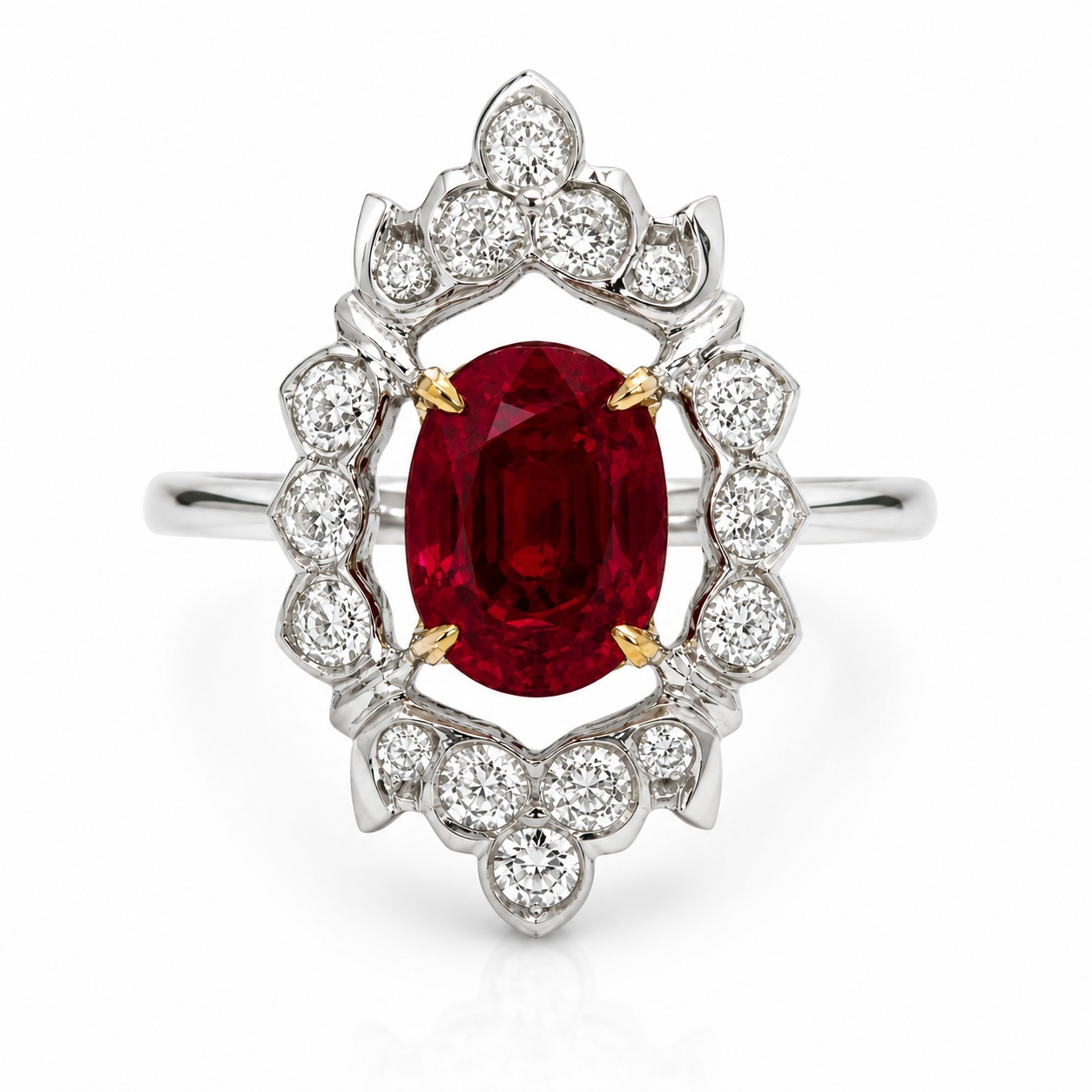 1.08ct Ruby, Oval, Red, Burma, No Heat gemstone, 7 x 5MM, item #7507