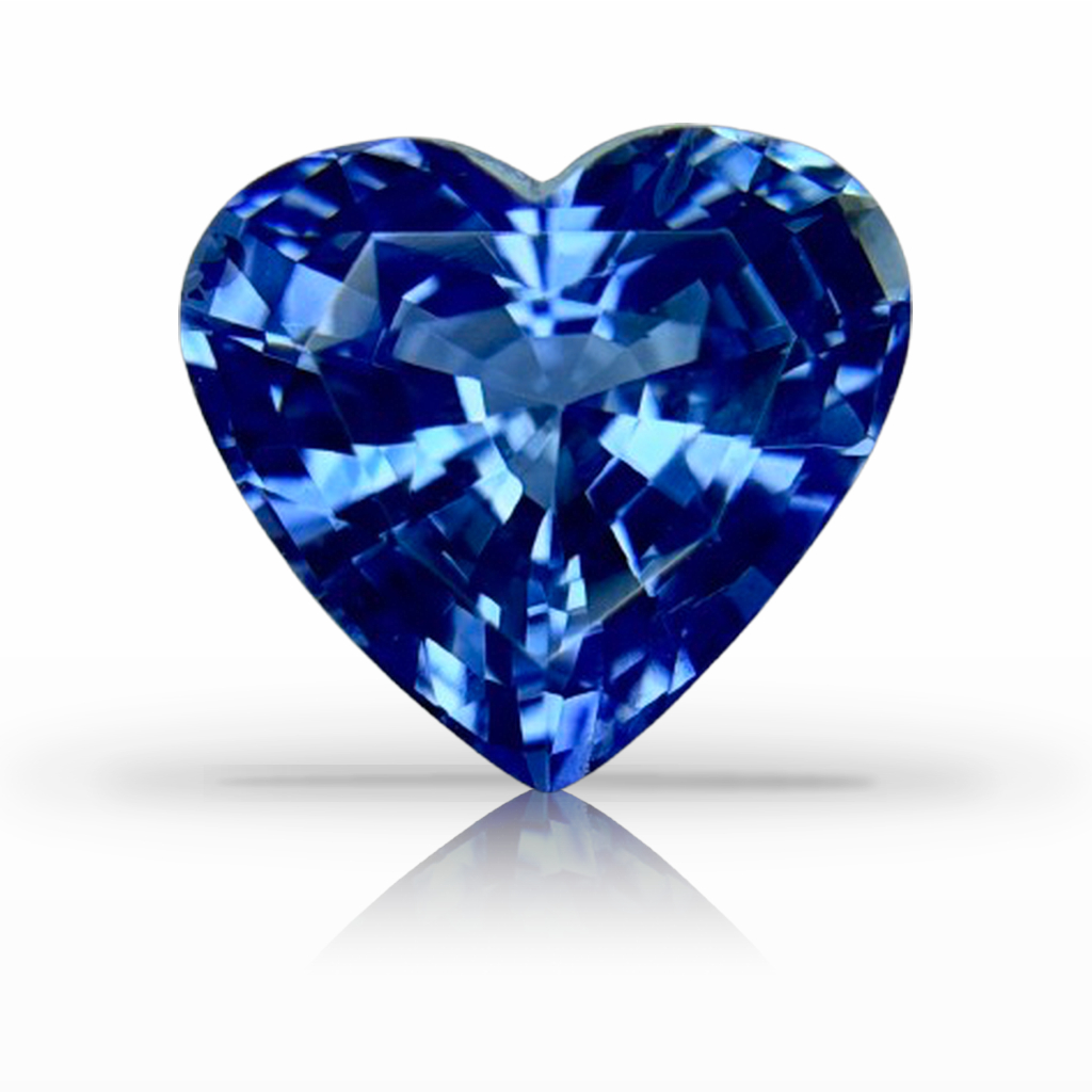 2.53ct Sapphire, Heart Shape, Blue gemstone, 8.5 x 7.8MM, item #7510_HS_2.53