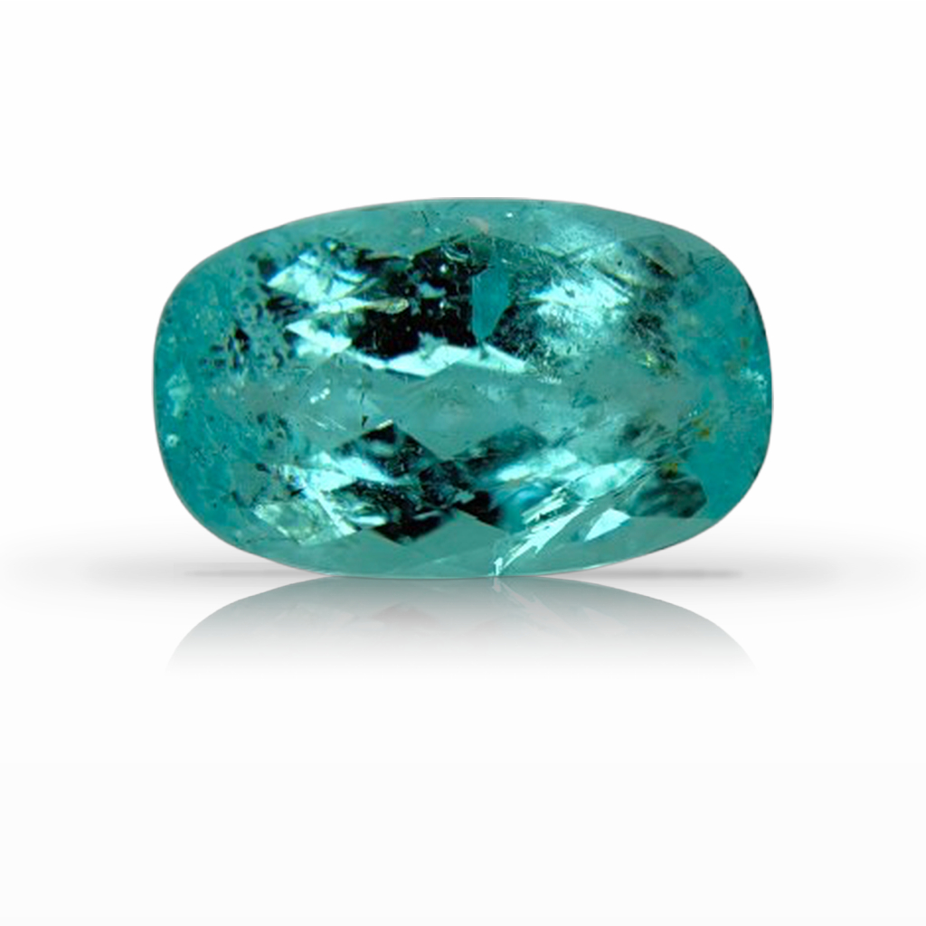 3.17ct Tourmaline-Paraíba, Cushion, Blue, Mozambique gemstone, 11.4 x 7MM, item #7516