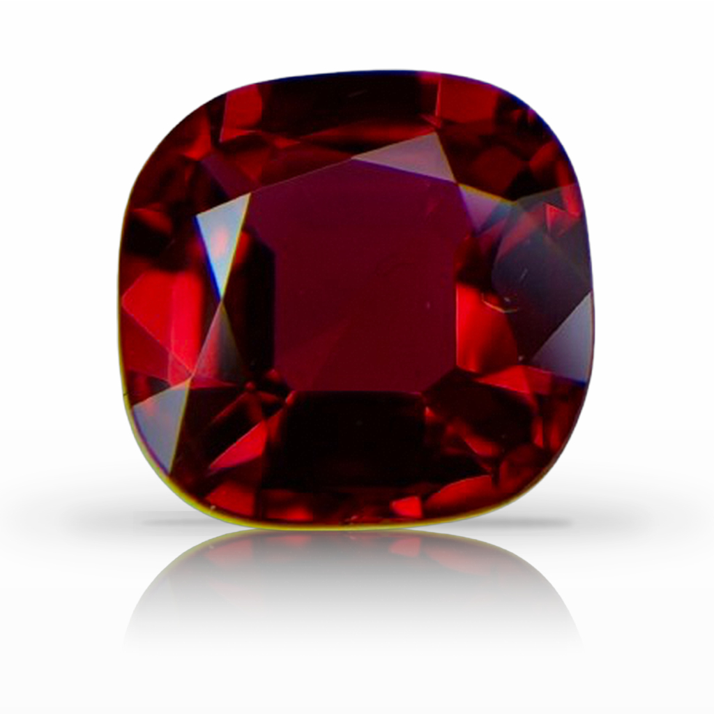 1.53ct Ruby, Cushion, Red, Mozambique gemstone, 7 x 6.9MM, item #7535