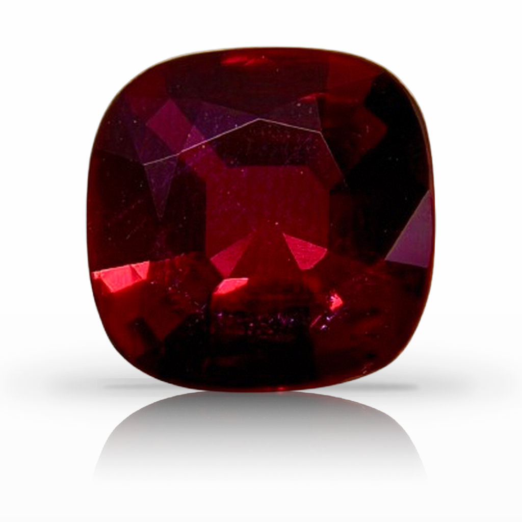 1.31ct Ruby, Cushion, Red, Mozambique gemstone, 7 x 6.9MM, item #7536