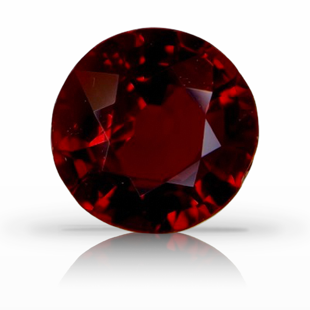 1.68ct Ruby, Round, Red, Mozambique, 7.3MM gemstone, 7.3MM, item #7537