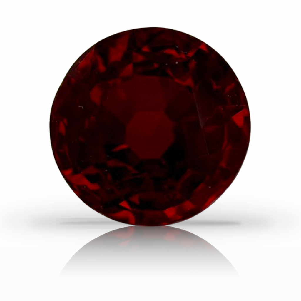 1.55ct Ruby, Round, Red, Mozambique, 6.5MM gemstone, 6.5MM, item #7540