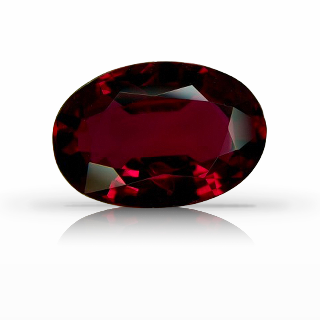 4.02ct Ruby, Oval, Red, Mozambique gemstone, 12.3 x 8.4MM, item #7543