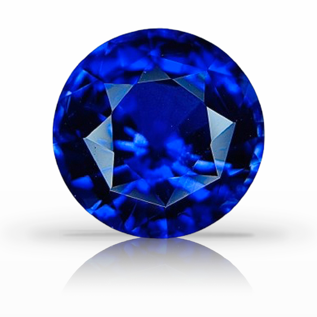 2.25ct Sapphire, Round, Blue, 7.5MM gemstone, 7.5MM, item #7547