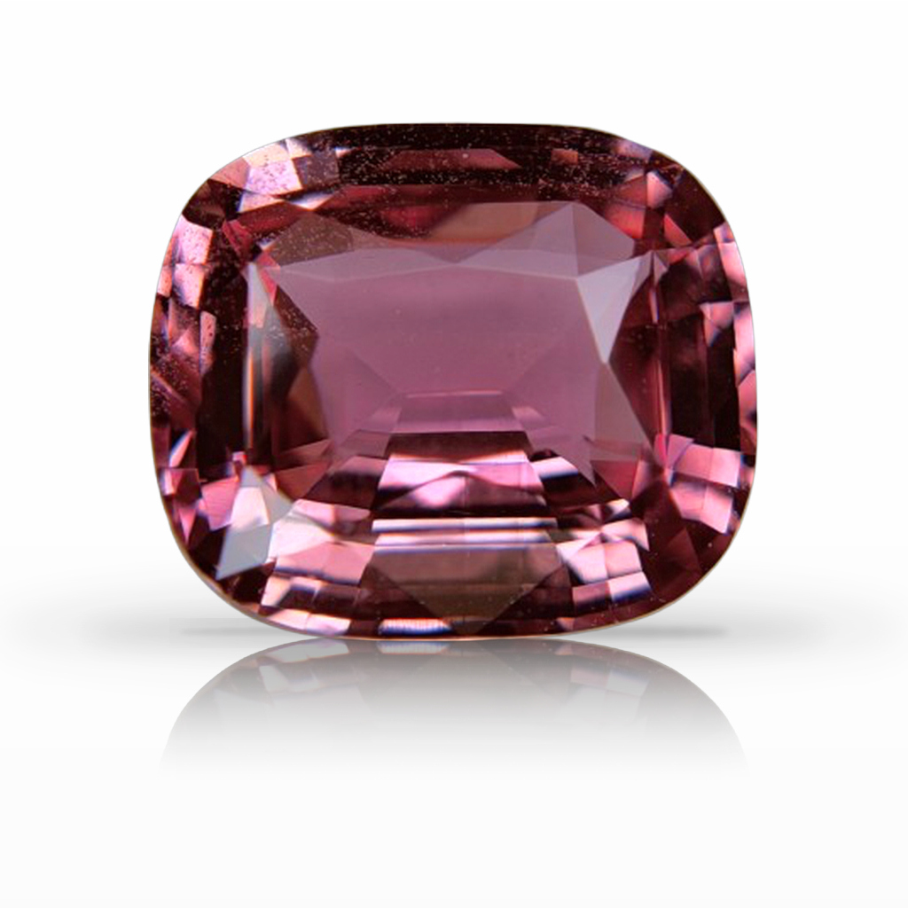 3.02ct Padparadscha, Cushion, Peach gemstone, 9.1 x 7.9MM, item #7552