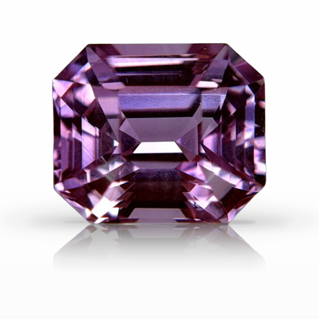 3.57ct Sapphire, Emerald Cut, Pink gemstone, 8.8 x 7.7MM, item #7553