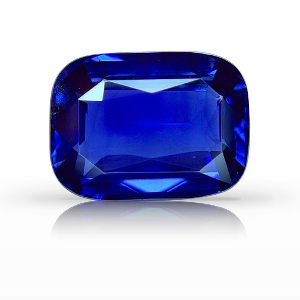 3.67ct Sapphire, Cushion, Blue, No Heat gemstone, 10.5 x 7.8MM, item #7558
