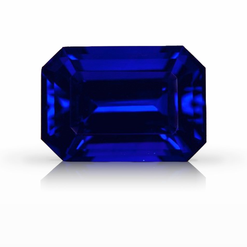 4.54ct Sapphire, Emerald Cut, Blue gemstone, 10.8 x 7.5MM, item #7560