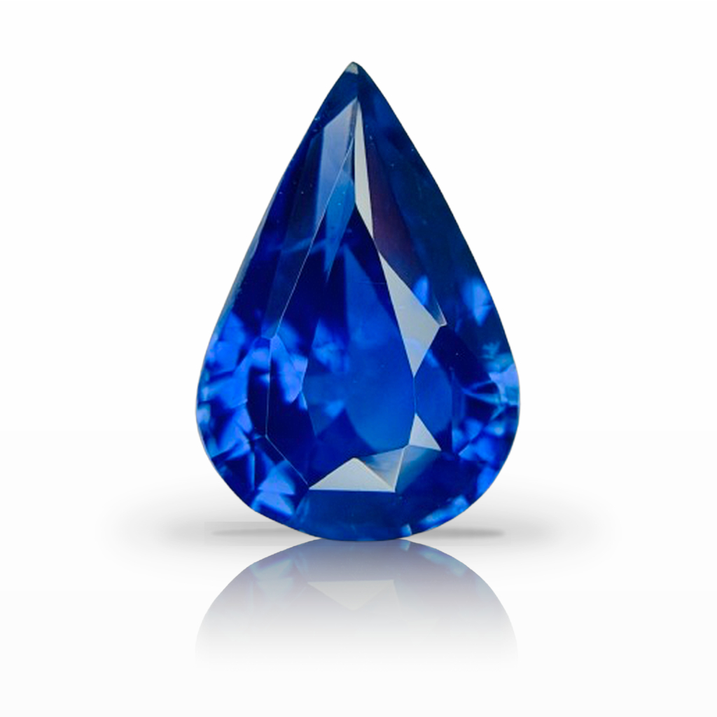 2.08ct Sapphire, Pear Shape, Blue, No Heat gemstone, 10.4 x 7.1MM, item #7564