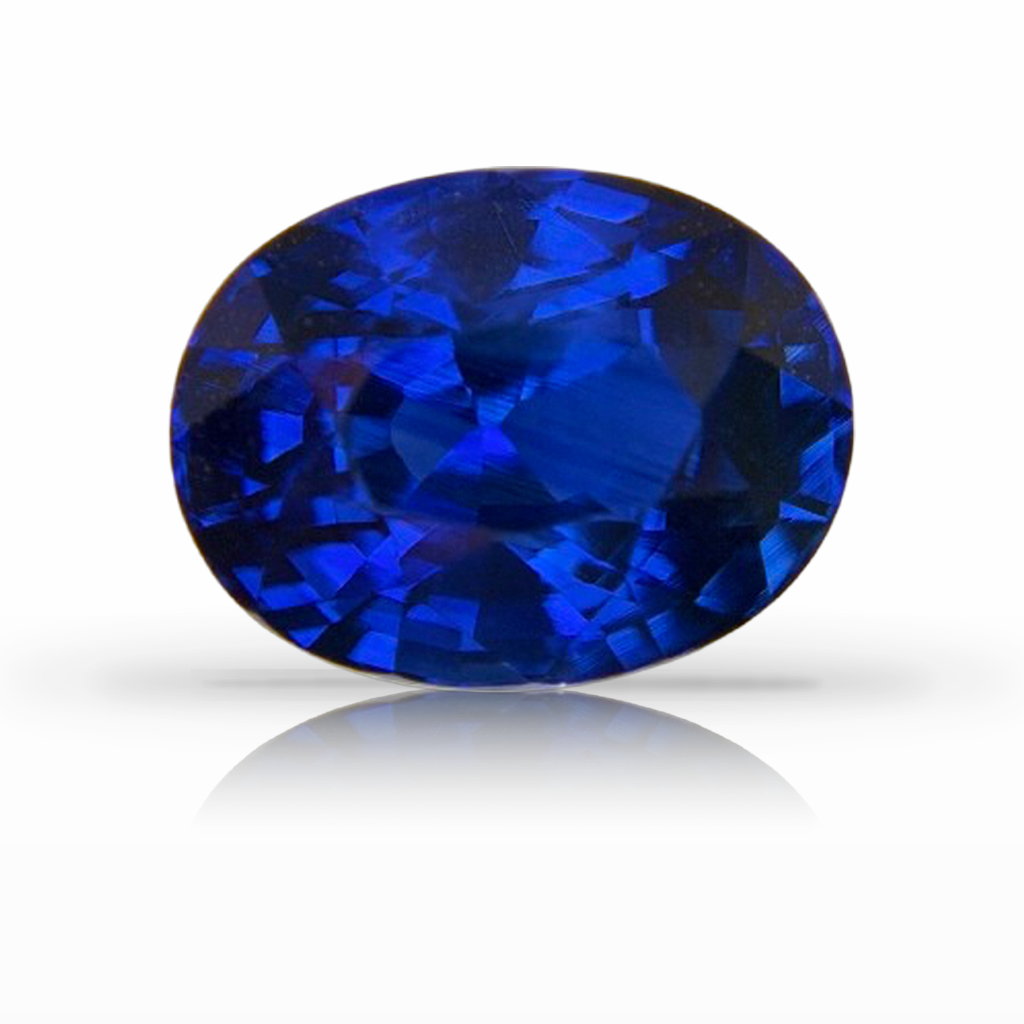 6.13ct Sapphire, Oval, Blue, No Heat gemstone, 11.7 x 8.9MM, item #7615
