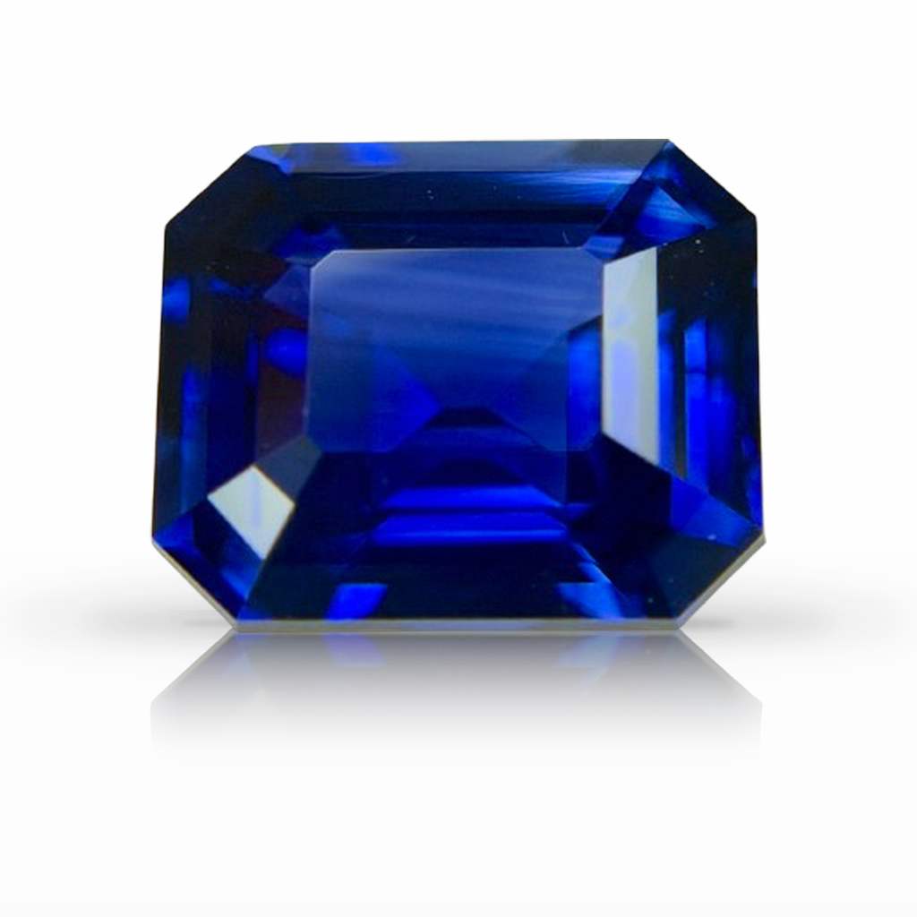 3.19ct Sapphire, Emerald Cut, Blue gemstone, 9.7 x 7.3MM, item #7624