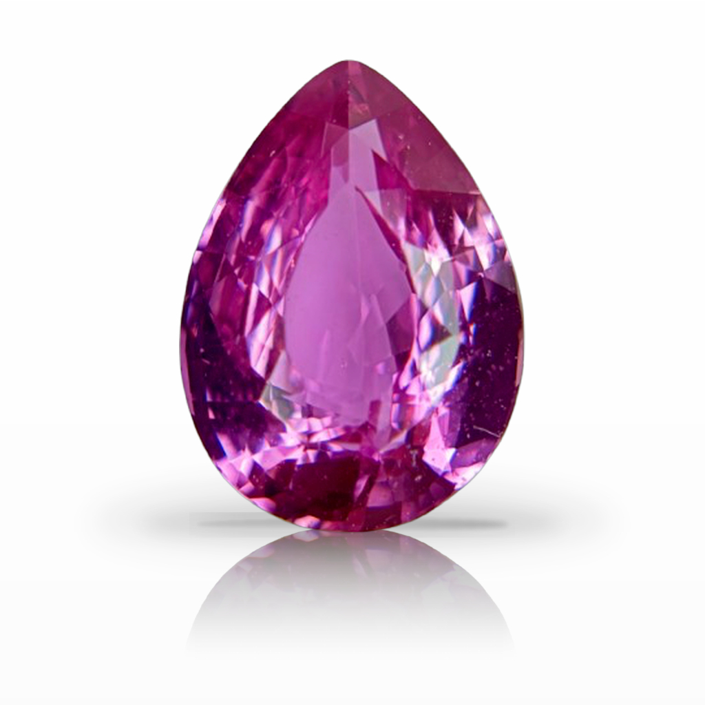 2.53ct Sapphire, Pear Shape, Pink, No Heat gemstone, 10 x 7.2MM, item #7625