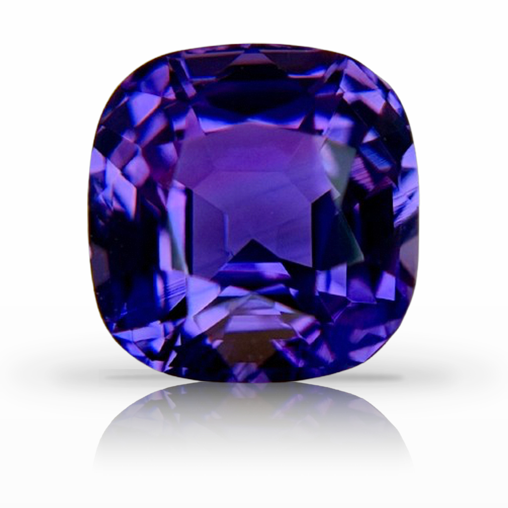 4.01ct Sapphire, Cushion, Purple gemstone, 8.2 x 7.9MM, item #7633