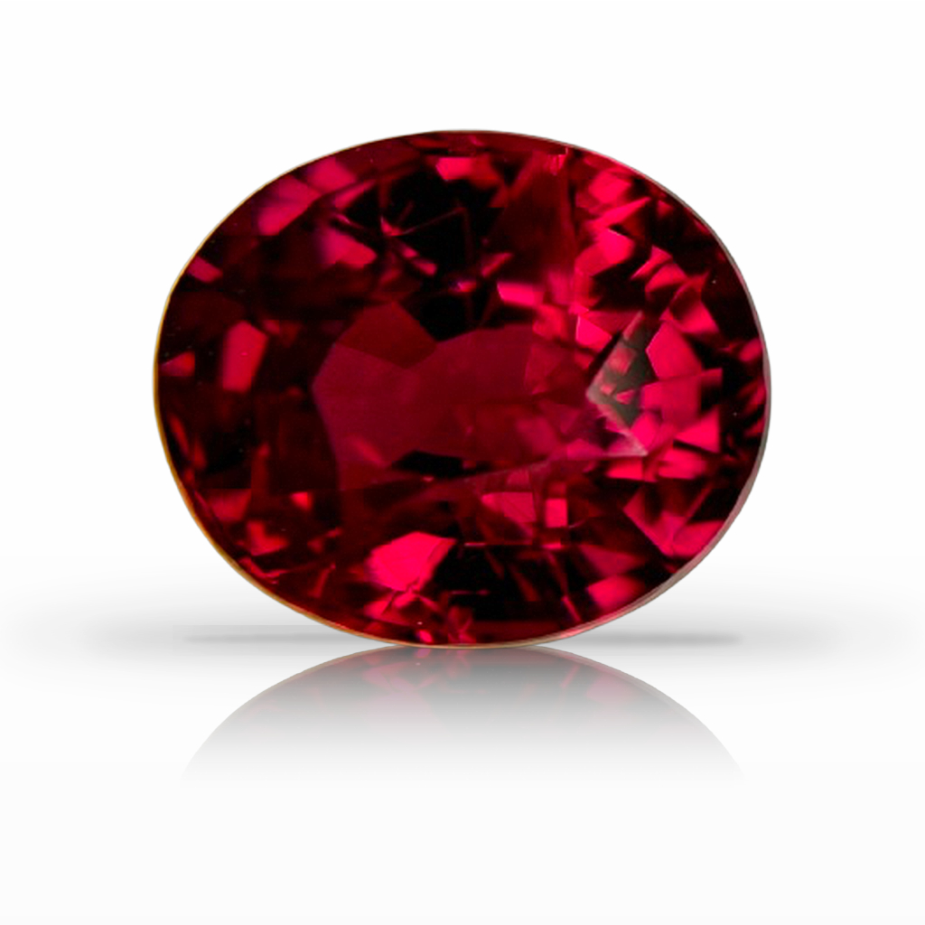 3.22ct Ruby, Oval, Red, Mozambique gemstone, 9 x 7.6MM, item #7638