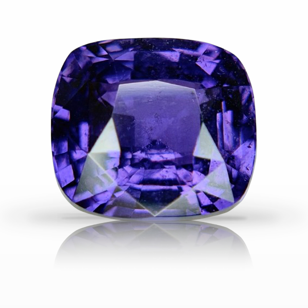 3.53ct Sapphire, Cushion, Purple, No Heat gemstone, 8.6 x 7.9MM, item #7639