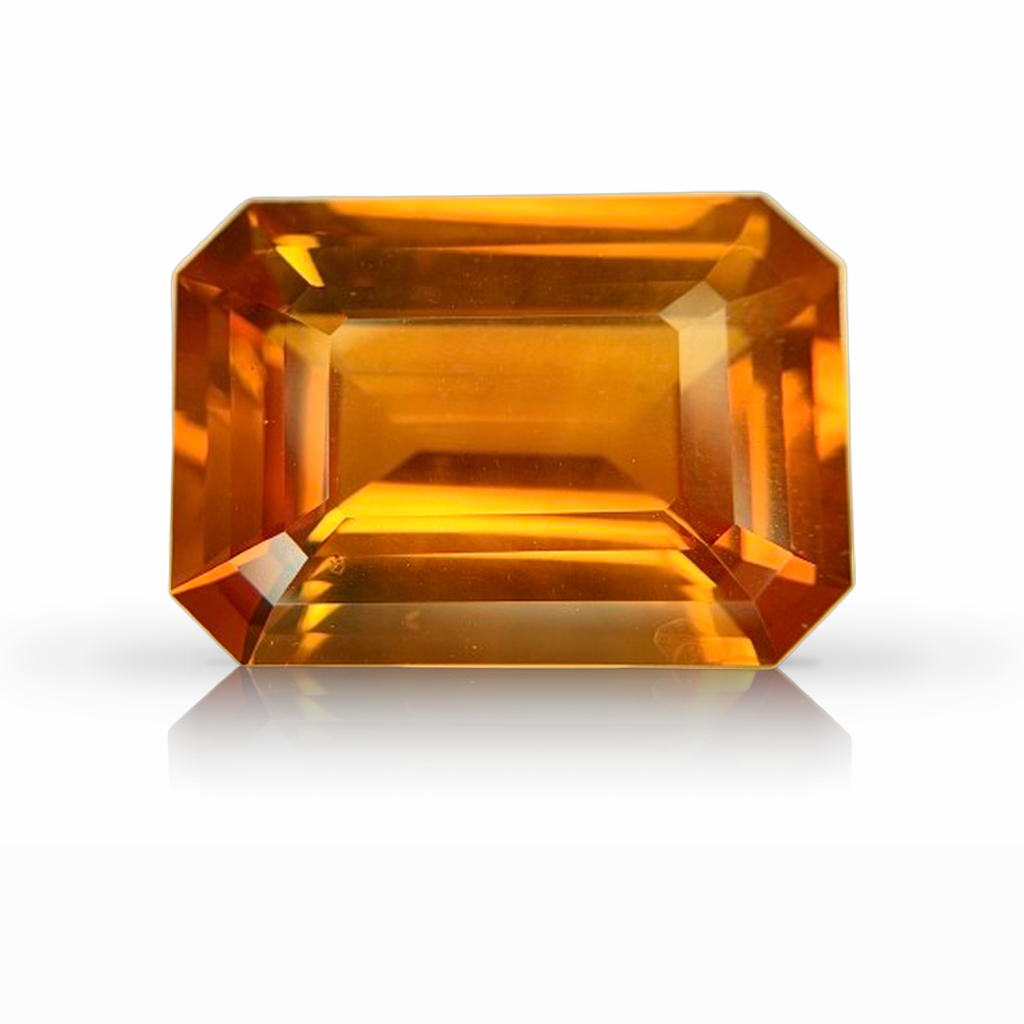 16.77ct Sapphire, Emerald Cut, Orange gemstone, 17.5 x 12.5MM, item #7642